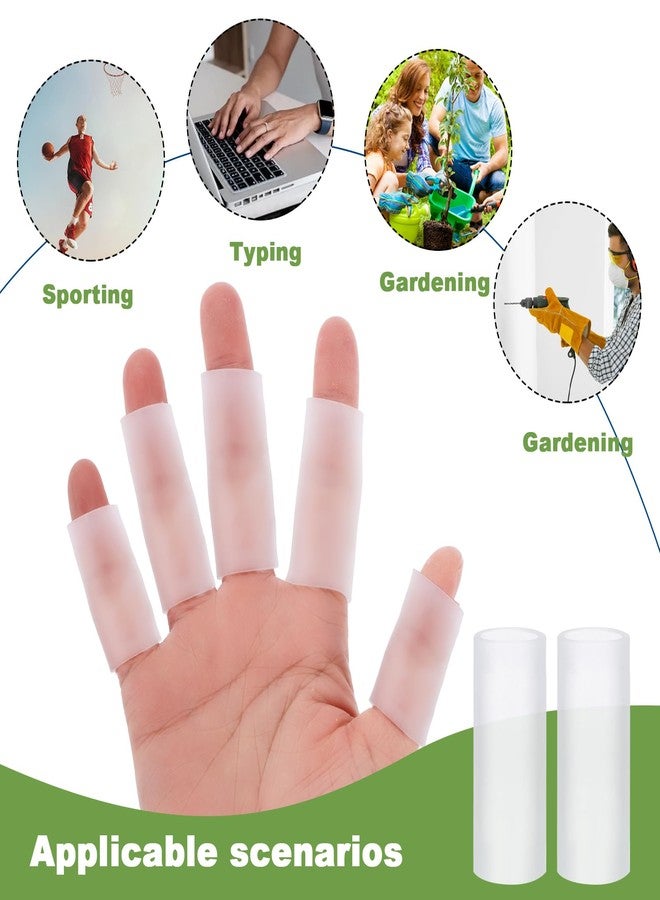 WY LIGHTING LEVEL 30 قطعة من واقيات أصابع الجل، أنابيب سيليكون للأصابع لتخفيف آلام إصبع الزناد والتهاب المفاصل، وسائد واقية للأصابع توفر الراحة من تشقق الأصابع ومسامير القدم والفقاعات والجلد المتصلب. - Image 5